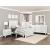 Corbin Faux Wood Veneer/Wood Chevron Pattern Panel Bedroom Set