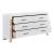 Corbin Faux Wood Veneer/Wood Chevron Pattern Panel Bedroom Set