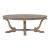 Greystone Mill Oval Cocktail Set | Rustic White Wash Table