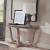 Greystone Mill Oval Cocktail Set | Rustic White Wash Table