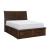 Logandale King Size Platform Bed w/ Footboard Storage