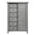 Logandale Wood 8-Drawer 1-Slide Door Wardrobe Chest
