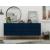Rockefeller 6-Drawer Low MDF Double Dresser w/Metal Legs