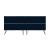 Rockefeller 6-Drawer Low MDF Double Dresser w/Metal Legs