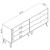 Rockefeller 6-Drawer Low MDF Double Dresser w/Metal Legs