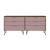 Rockefeller 6-Drawer Low MDF Double Dresser w/Metal Legs