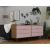 Rockefeller 6-Drawer Low MDF Double Dresser w/Metal Legs