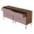 Rockefeller 6-Drawer Low MDF Double Dresser w/Metal Legs
