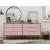 Rockefeller 6-Drawer Low MDF Double Dresser w/Metal Legs