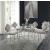 Clover Mirrored/Metal Counter Set