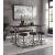 Evangeline Wood/Fabric/Metal Rectangular Counter Set