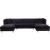 Moda Velvet 3-Piece Sectional
