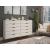 Rockefeller 10-Drawer Tall MDF Double Dresser w/Metal Legs