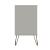 Rockefeller 10-Drawer Tall MDF Double Dresser w/Metal Legs