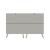 Rockefeller 10-Drawer Tall MDF Double Dresser w/Metal Legs