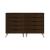 Rockefeller 10-Drawer Tall MDF Double Dresser w/Metal Legs