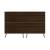 Rockefeller 10-Drawer Tall MDF Double Dresser w/Metal Legs