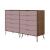 Rockefeller 10-Drawer Tall MDF Double Dresser w/Metal Legs