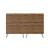 Rockefeller 10-Drawer Tall MDF Double Dresser w/Metal Legs