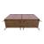 Rockefeller 10-Drawer Tall MDF Double Dresser w/Metal Legs