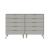 Rockefeller 10-Drawer Tall MDF Double Dresser w/Metal Legs