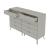 Rockefeller 10-Drawer Tall MDF Double Dresser w/Metal Legs