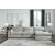 Sophie 3-Piece Polyester L-Shaped Modular Sectional Sofa w/Right Arm Chaise Facing