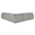 Sophie 5-Piece Polyester L-Shaped Modular Sectional Sofa
