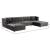 Moda Velvet 3-Piece Sectional