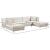 Moda Velvet 3-Piece Sectional