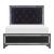 Salon Tufted Leatherette Bedroom Set w/ LED Lighting