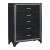 Salon Tufted Leatherette Bedroom Set w/ LED Lighting