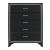Salon Tufted Leatherette Bedroom Set w/ LED Lighting