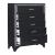 Salon Tufted Leatherette Bedroom Set w/ LED Lighting