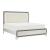 Salon Tufted Leatherette Queen Size Bed w/ LED Lighting