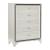 Salon Tufted Leatherette Bedroom Set w/ LED Lighting