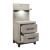 Zephyr Melamine/Wood 2-Drawer Night Stand with Wall Panel
