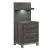 Zephyr Melamine/Wood 2-Drawer Night Stand with Wall Panel