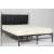 IB 1591 Twin Size Iron Bed w/Cushioned Headboard