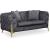 Kingdom Velvet Loveseat
