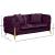 Kingdom Velvet Loveseat