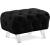 Crescent Velvet Ottoman