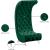 Crescent Velvet Chair
