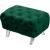 Crescent Velvet Ottoman