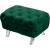 Crescent Velvet Ottoman