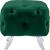 Crescent Velvet Ottoman