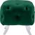 Crescent Velvet Ottoman