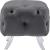 Crescent Velvet Ottoman