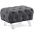 Crescent Velvet Ottoman