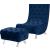 Crescent Velvet Chair